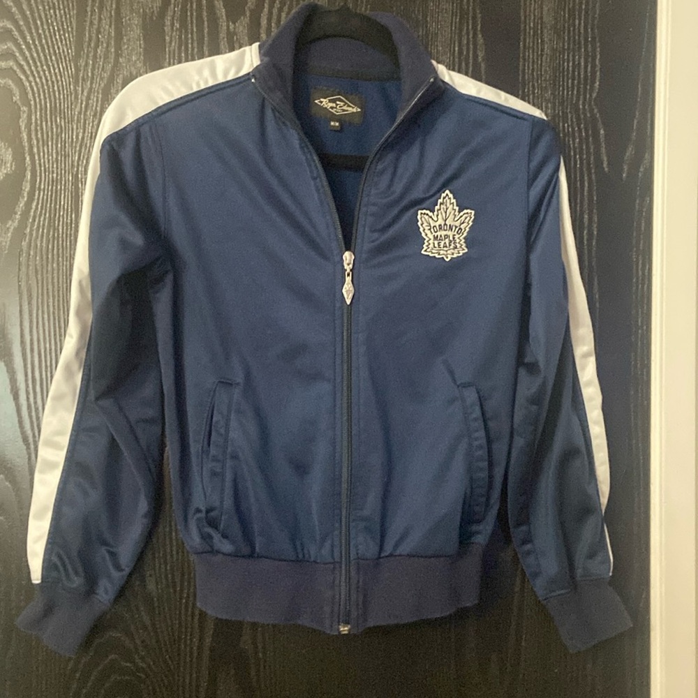 Vintage Roger Edwards Toronto Maple Leafs Full Zip Jacket Size Medium